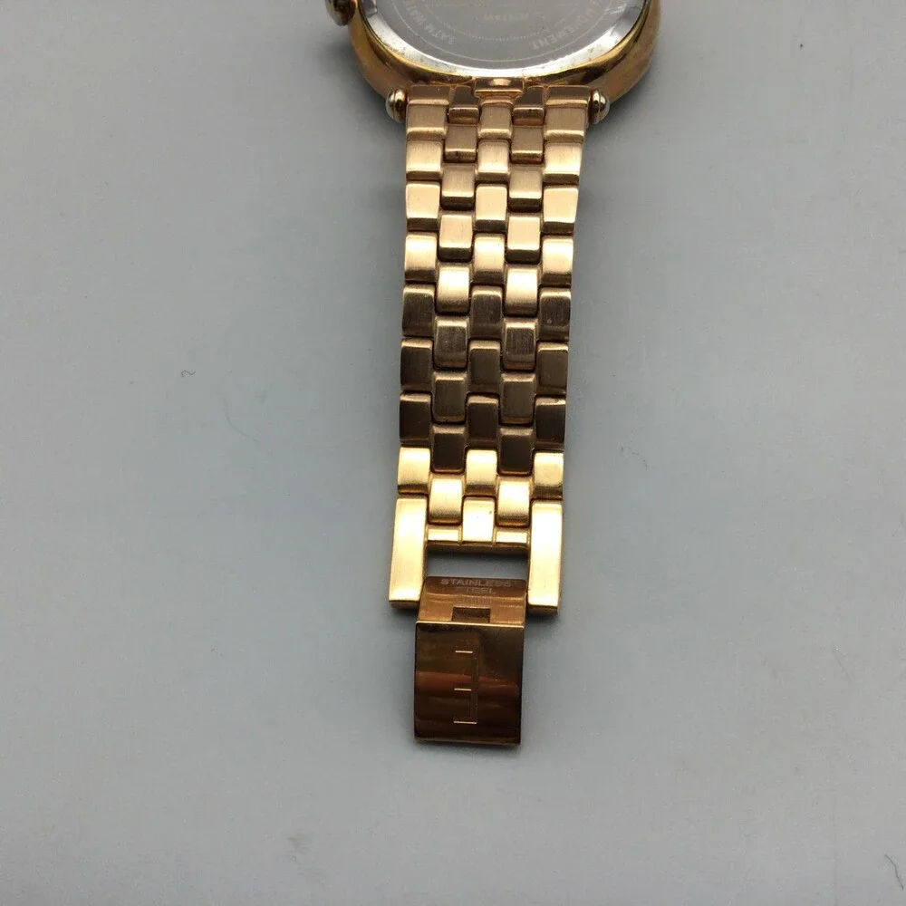 Ecclissi Facets Women Watch 34mm MOP Crystal Rose Gold Tone New Battery 5.5
